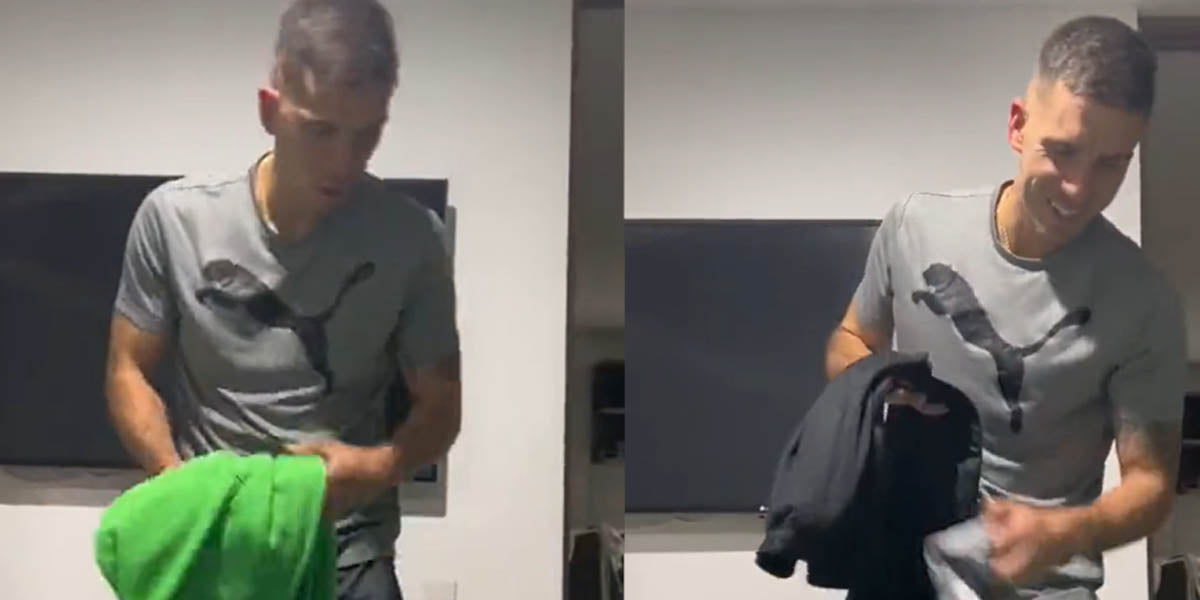 El vídeo viral de Juan Felipe Aguirre con su esposa antes de viajar a